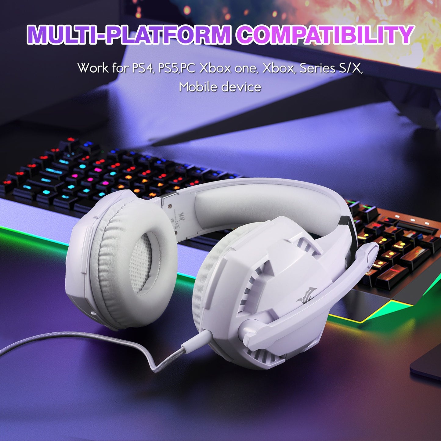 G2000 Head Mounted Wired Gaming Earphones Computer Esports Earphones - E-Esther Clothing Store