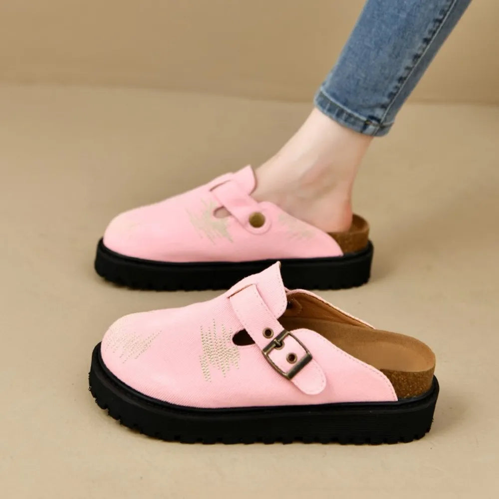 Round Toe Platform Loafers - E-Esther Clothing Store