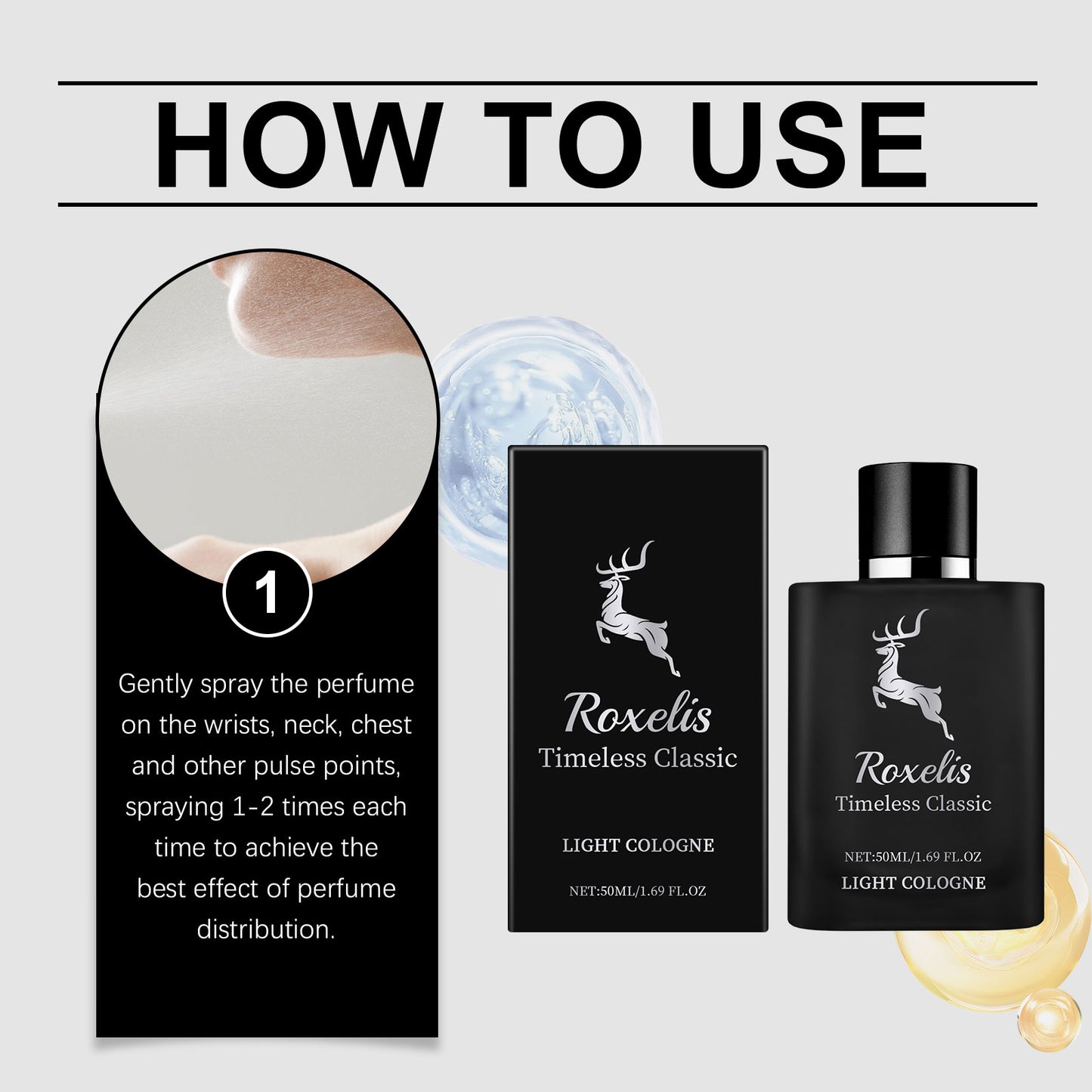 Charm Perfume Classic Cologne Natural Fresh Exudes Temperament Lasting Fragrance Light Elegant Portable Dating Perfume - E-Esther Clothing Store