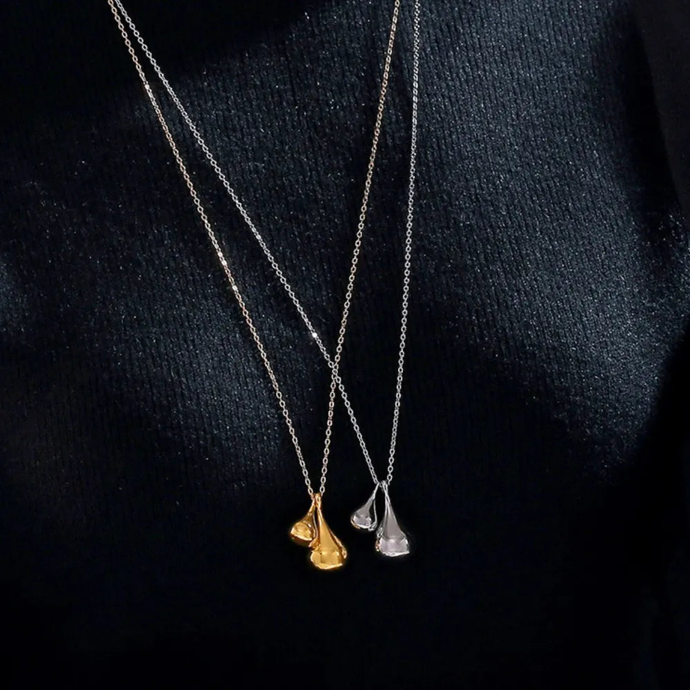 Simple and versatile stainless steel gold-plated sweater chain jewelry - E-Esther Clothing Store
