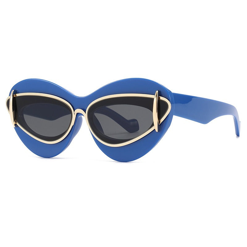 Fashionable cat eye sunglasses with Y2K personality for men and women - E-Esther Clothing Store