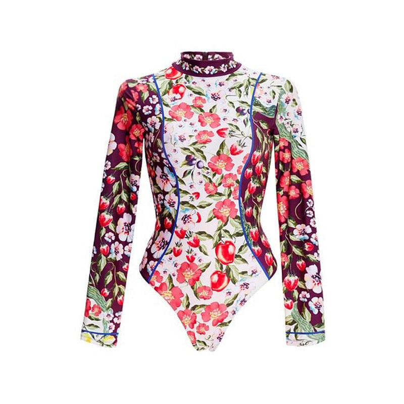 Printed fashion design hot spring swimsuit women's swimsuit one-piece set - E-Esther Clothing Store