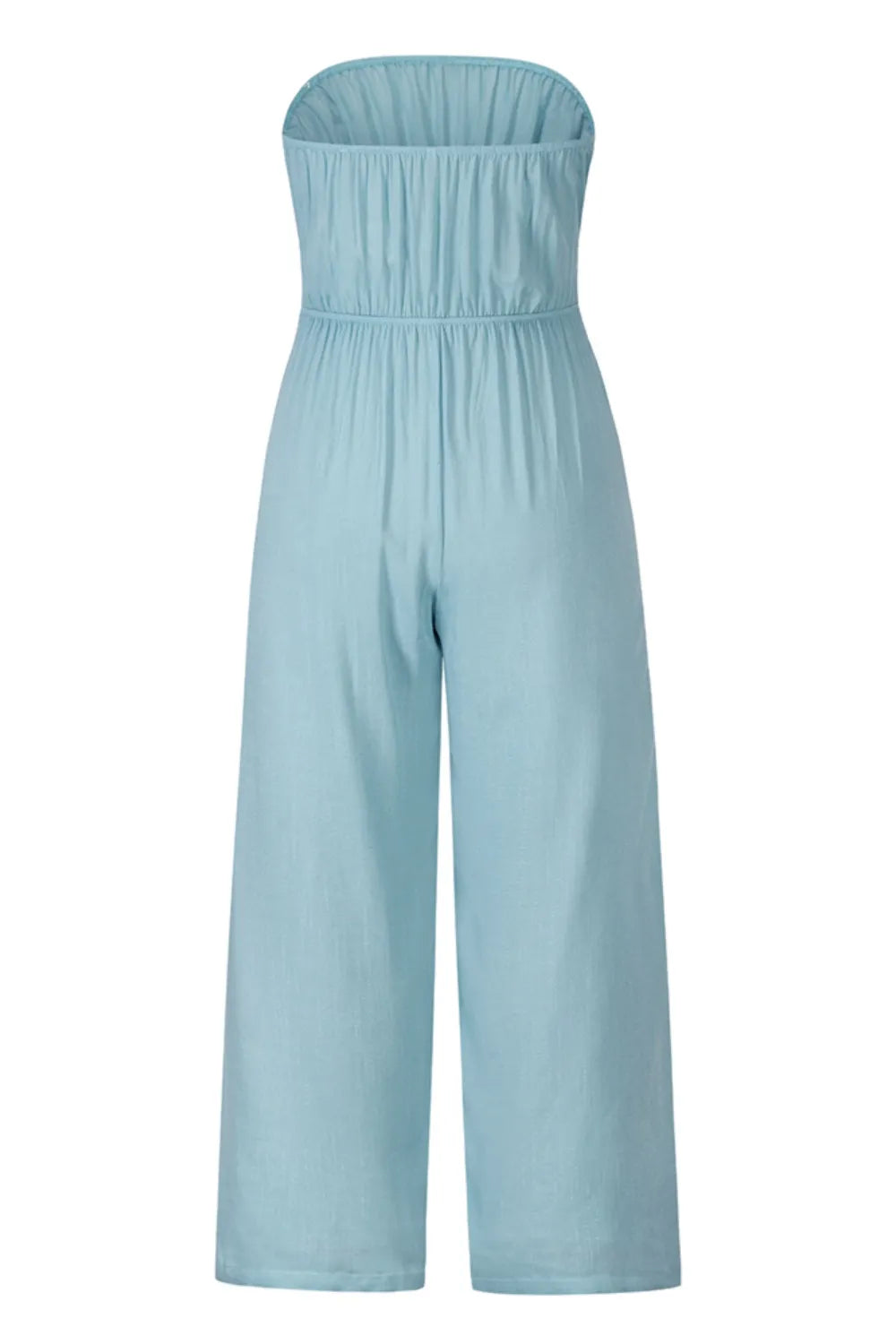 Tied Cutout Tube Wide Leg Jumpsuit - E-Esther Clothing Store