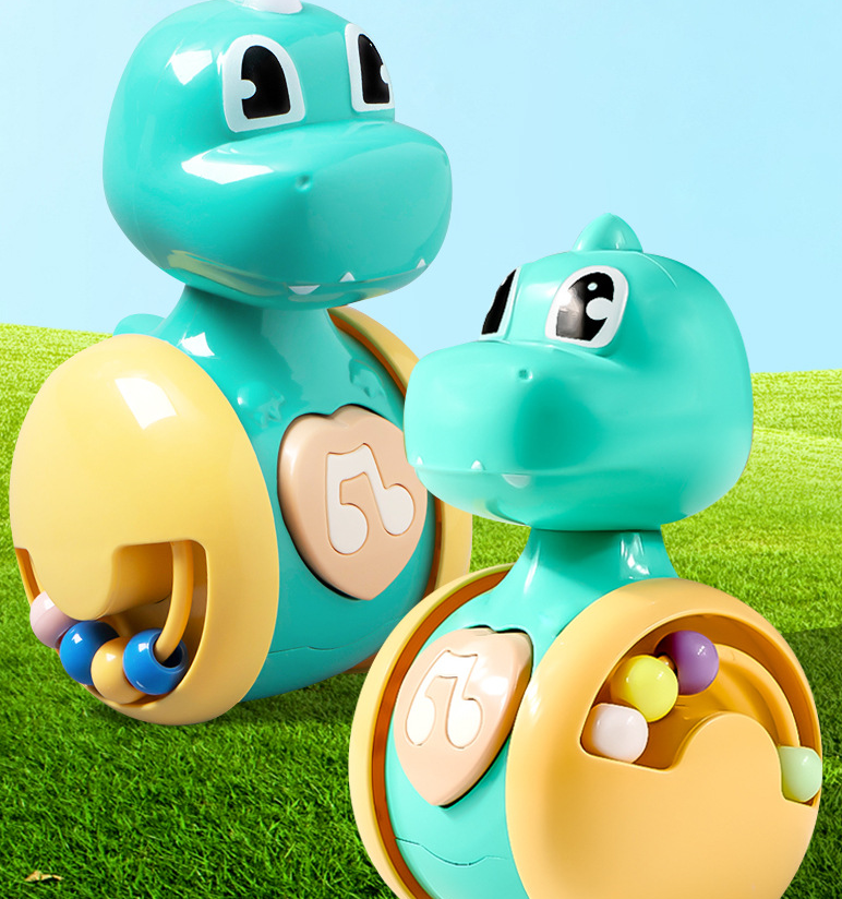 Little Deer Tumbler Children's Puzzle Early Education Toy Baby Soothing and Soothing Cartoon Shaped Cute Dinosaur - E-Esther Clothing Store