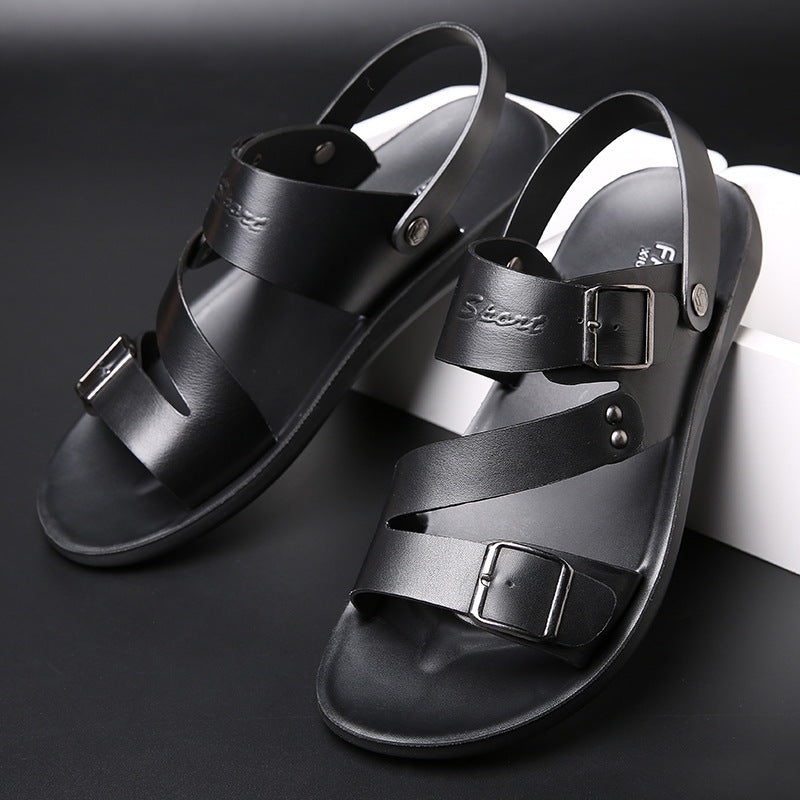 Large size sandals for men beach shoes for men cool slippers for men one shoe dual-use men's sandals - E-Esther Clothing Store