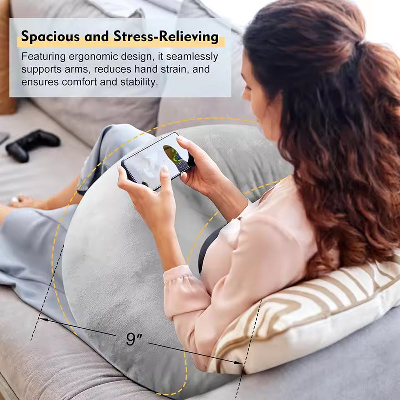 Reading pillow, crocheted arm-support for adults, portable, skin-friendly, TV & breastfeeding. - E-Esther Clothing Store