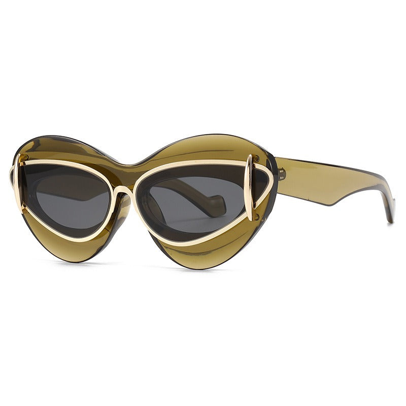 Fashionable cat eye sunglasses with Y2K personality for men and women - E-Esther Clothing Store