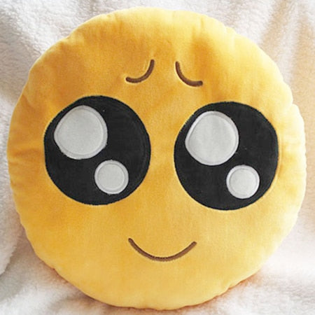 30cm Face Emoji Pillow Round Cushion For Sofa Car Seat Home Decorative Cushions - E-Esther Clothing Store