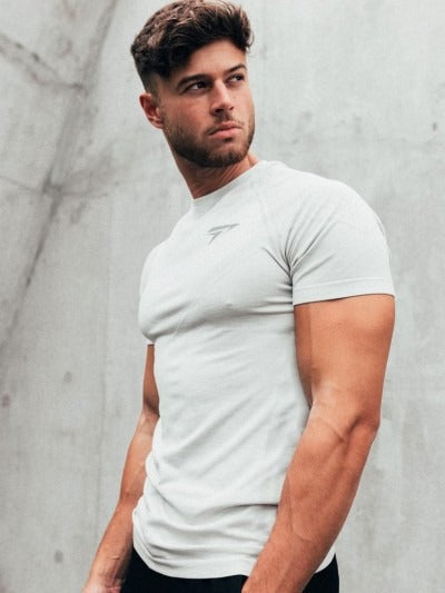 Fitness Brother Mens Running Sports Slim Fit Short Sleeve Quick Drying Clothes Milk Silk Quick Drying Training T shirt - E-Esther Clothing Store
