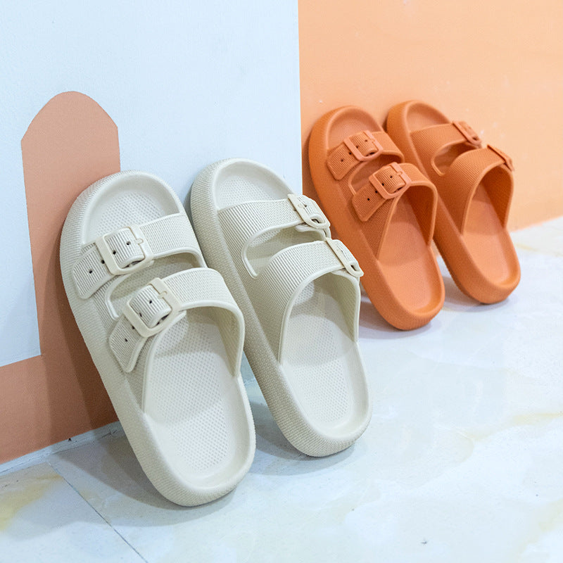 Soft slippers for women in summer anti slip shower slippers for home use cool slippers for men with thick soles - E-Esther Clothing Store