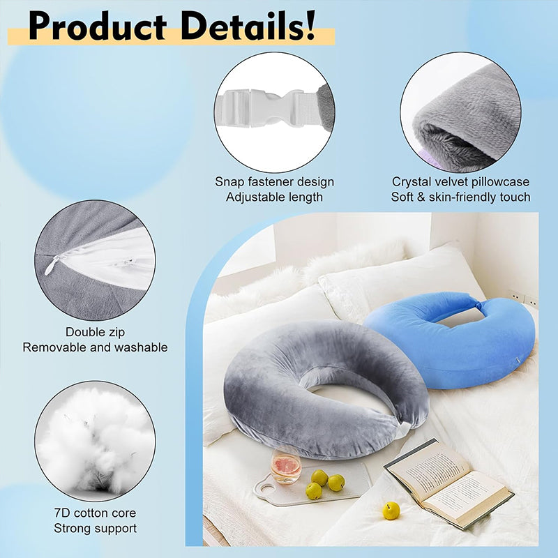 Reading pillow, crocheted arm-support for adults, portable, skin-friendly, TV & breastfeeding. - E-Esther Clothing Store