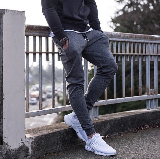 Newest Mens Sweatpants Autumn Winter Man Gyms Fitness Bodybuilding Joggers Workout Trousers Men Casual Cotton Pencil Pants - E-Esther Clothing Store