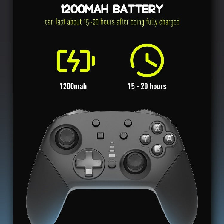 Private Model Adhesive Switch Wireless Bluetooth Controller with Vibration 6-Axis Sensory Switch Pro Gaming Controller - E-Esther Clothing Store