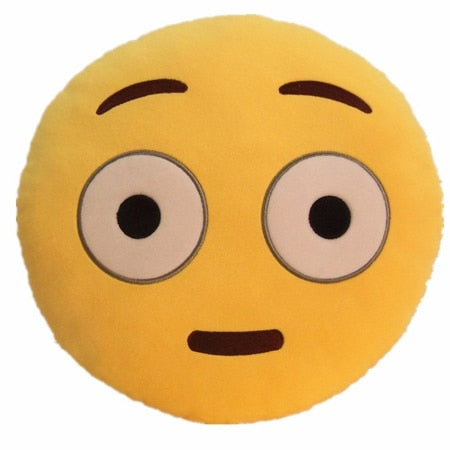 30cm Face Emoji Pillow Round Cushion For Sofa Car Seat Home Decorative Cushions - E-Esther Clothing Store