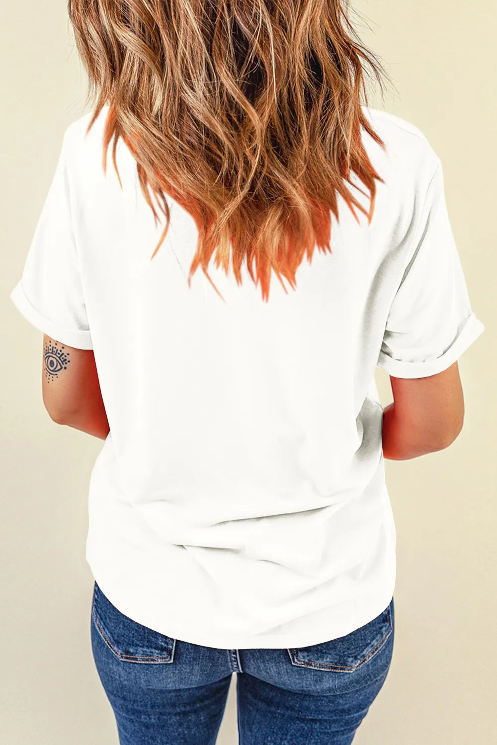 Boot Graphic Round Neck Short Sleeve T-Shirt - E-Esther Clothing Store