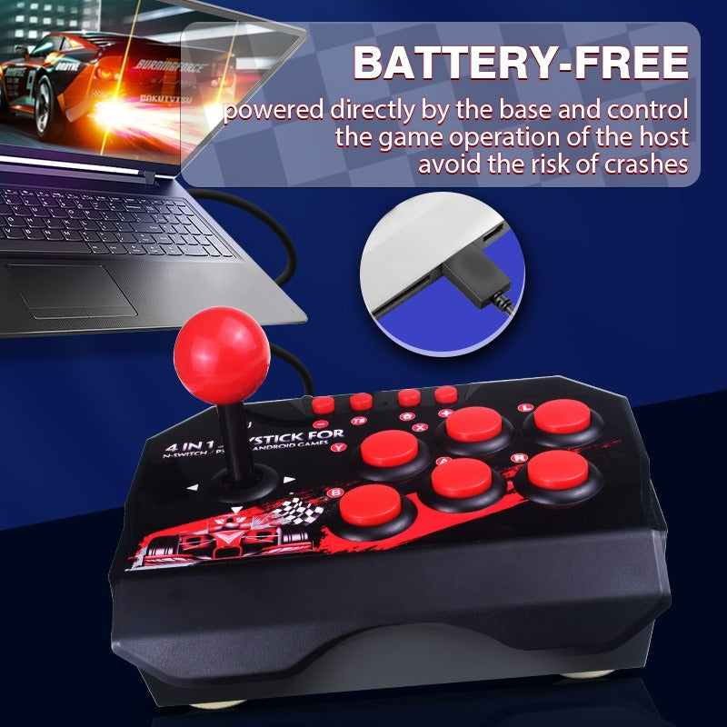 Suitable for Switch/PC/PS3/Android game controllers rocking tables classic wired fighting joysticks for two person arcade games - E-Esther Clothing Store