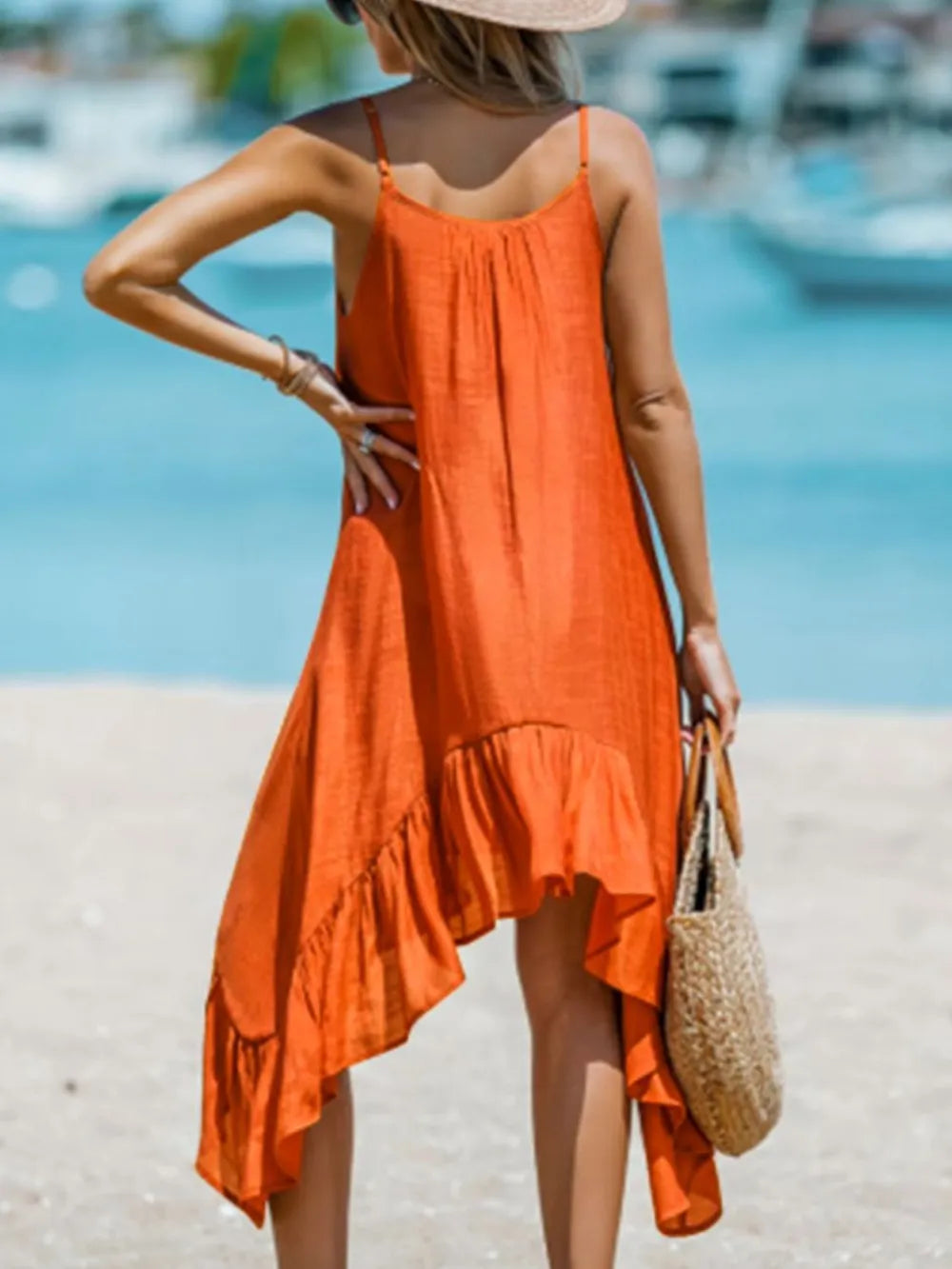 Summer casual irregular dress - E-Esther Clothing Store