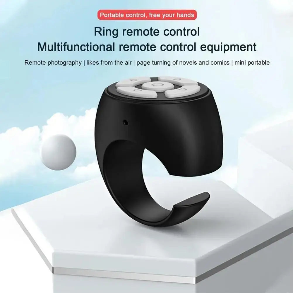 Bluetooth ring remote control tablet phone camera controller remote control page turning - E-Esther Clothing Store