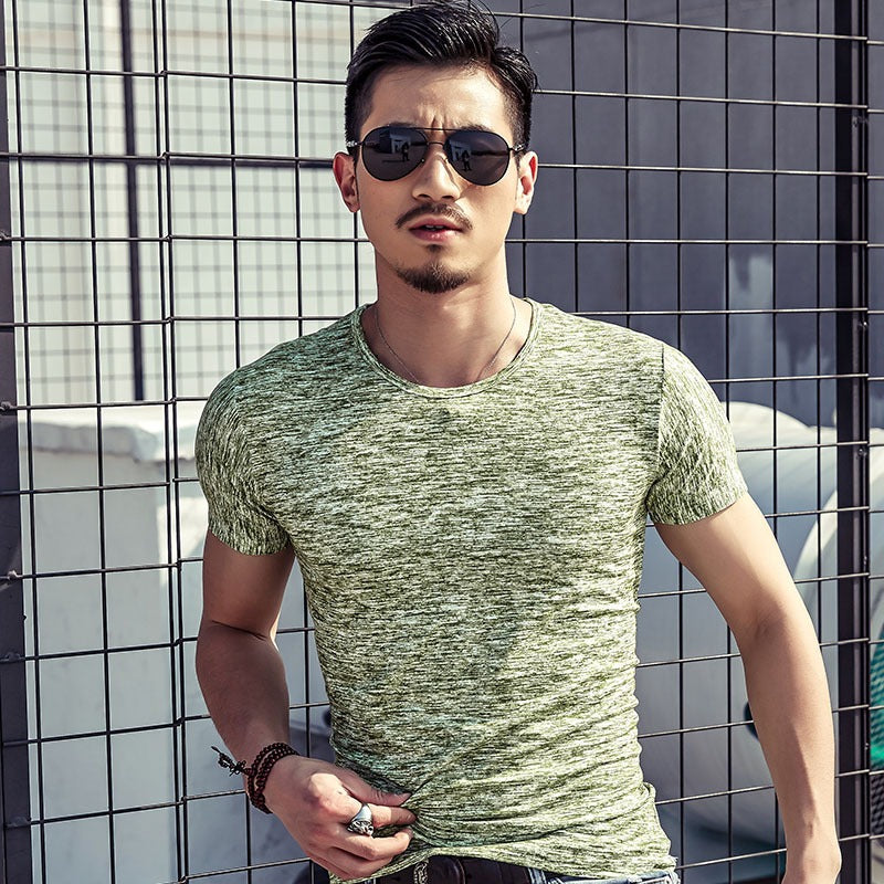 Camouflage Short Sleeved Based T-Shirt