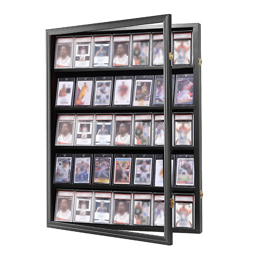 Large Sports Card Display Cases. Wooden, UV - protected acrylic fronts. For football, basketball, hockey cards. - E-Esther Clothing Store