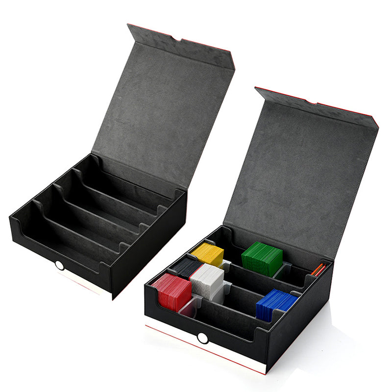 Row Card Holder. Large - capacity, Patchwork. Holds 3000+ Naked Cards. PU Leather