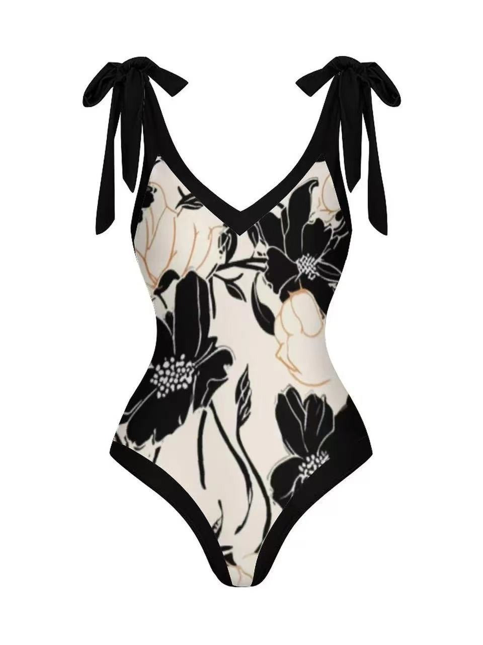 European and American one-piece gauze skirt swimsuit sunscreen swimsuit set - E-Esther Clothing Store
