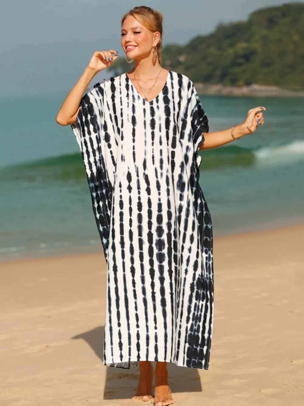 New Knitted Serpentine Holiday Style Robe - E-Esther Clothing Store