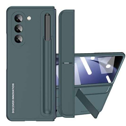 Samsung zfold 6 phone case FOLD5 folding screen pen slot bracket 2-in-1 all inclusive anti fall protective case is suitable - E-Esther Clothing Store