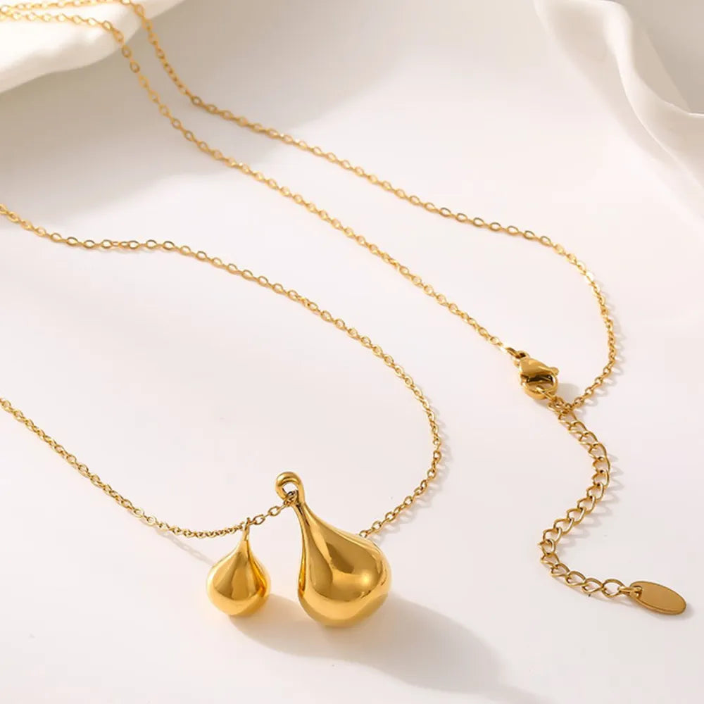 Simple and versatile stainless steel gold-plated sweater chain jewelry - E-Esther Clothing Store