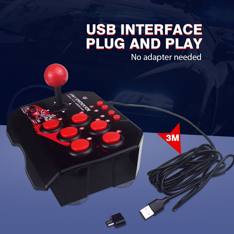 Suitable for Switch/PC/PS3/Android game controllers rocking tables classic wired fighting joysticks for two person arcade games - E-Esther Clothing Store