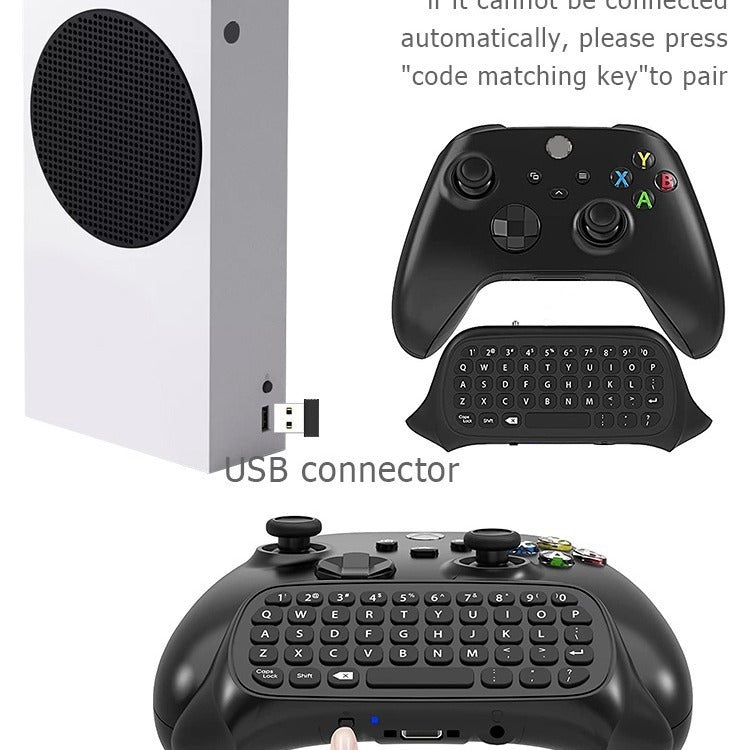 Suitable for Xbox One series game controllers wireless keyboard Xbox Series S/X input keyboard with joystick - E-Esther Clothing Store