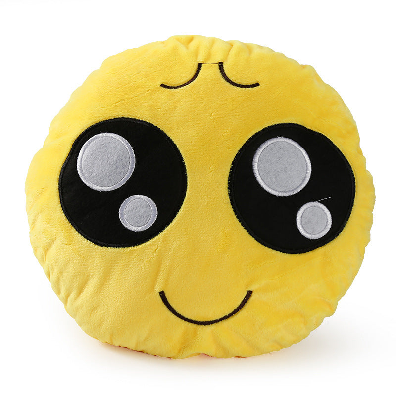 30cm Face Emoji Pillow Round Cushion For Sofa Car Seat Home Decorative Cushions - E-Esther Clothing Store