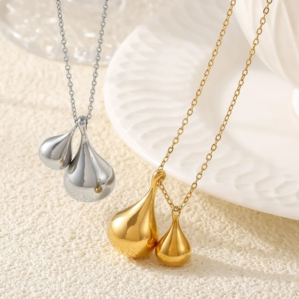 Simple and versatile stainless steel gold-plated sweater chain jewelry - E-Esther Clothing Store