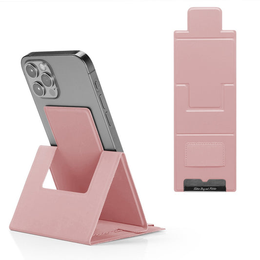 Personalized mobile phone stand desktop office folding stand PU leather ultra-thin stand - E-Esther Clothing Store