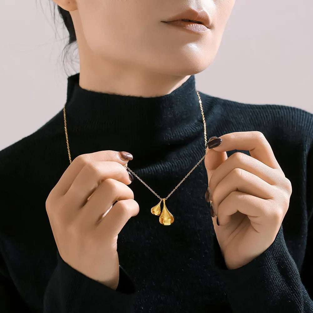 Simple and versatile stainless steel gold-plated sweater chain jewelry - E-Esther Clothing Store