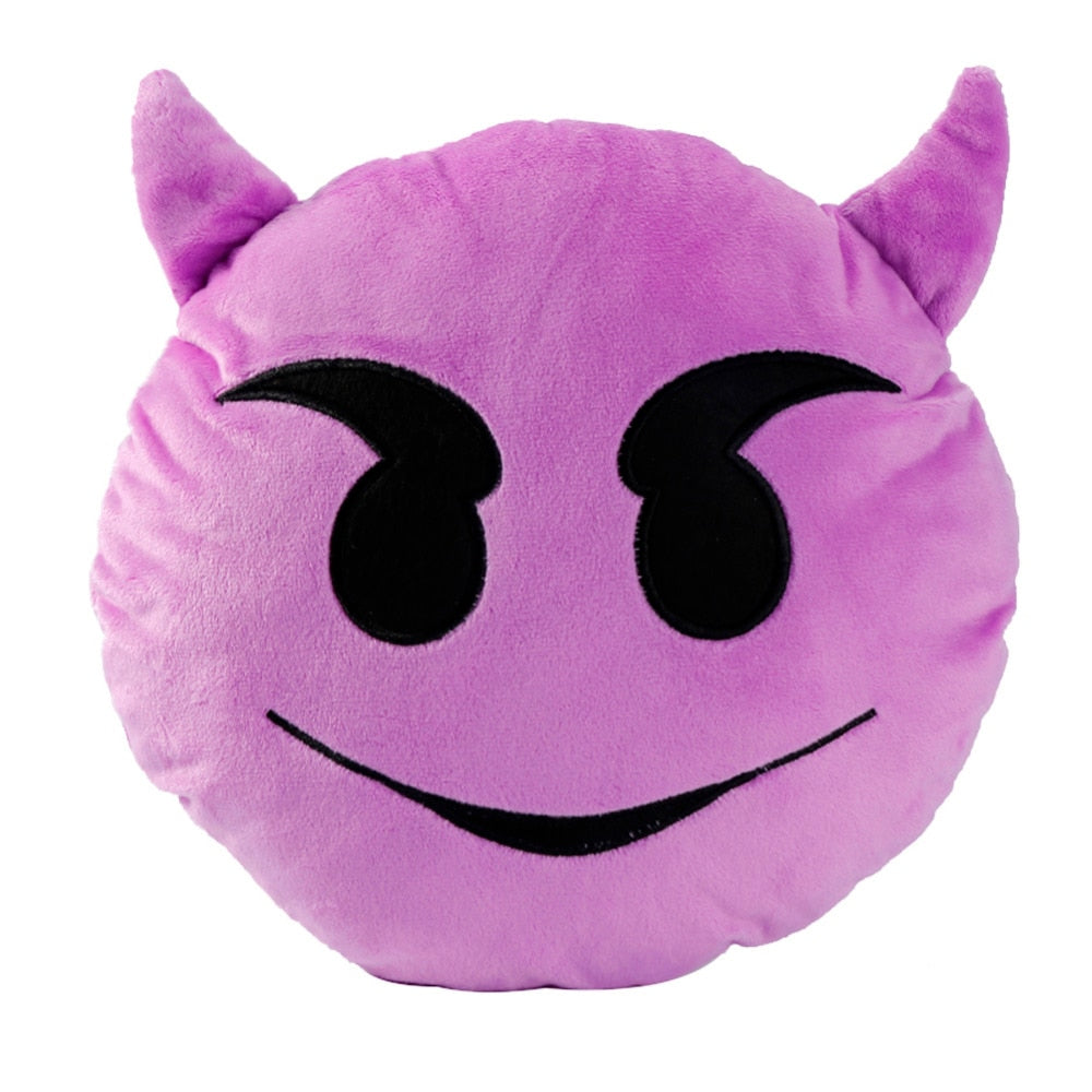 30cm Face Emoji Pillow Round Cushion For Sofa Car Seat Home Decorative Cushions - E-Esther Clothing Store