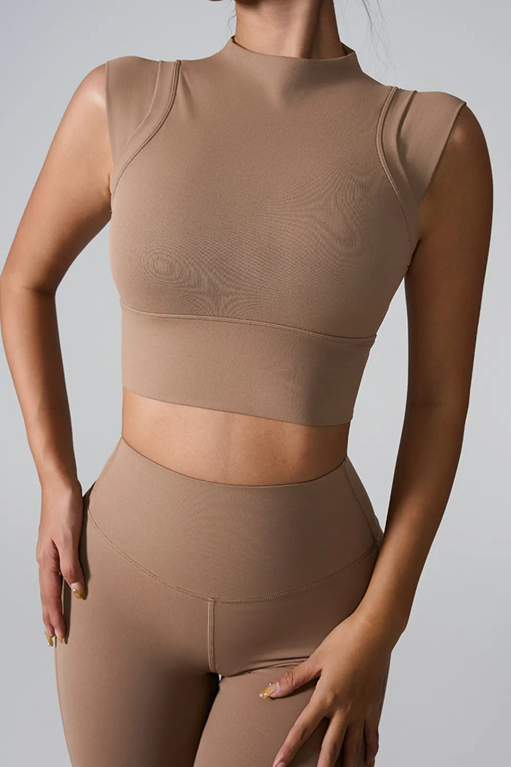 Mock Neck Active Tank - E-Esther Clothing Store