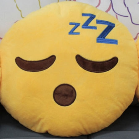 30cm Face Emoji Pillow Round Cushion For Sofa Car Seat Home Decorative Cushions - E-Esther Clothing Store