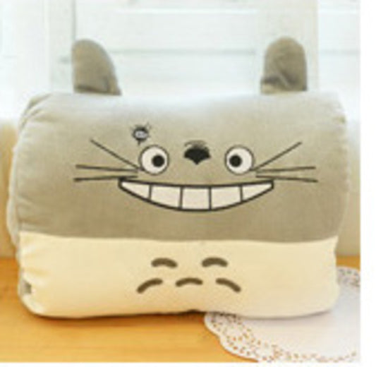Animated nap pillow, warm hand cover, cylindrical cushion, creative hand warmer, girls' plush toy - E-Esther Clothing Store