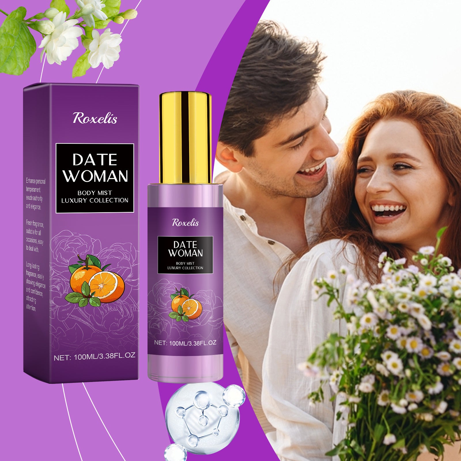 Body Perfume Spray Lasting Fragrance Smoke Rain Garden Wood Rose Light Portable Niche Fragrance Fragrance - E-Esther Clothing Store