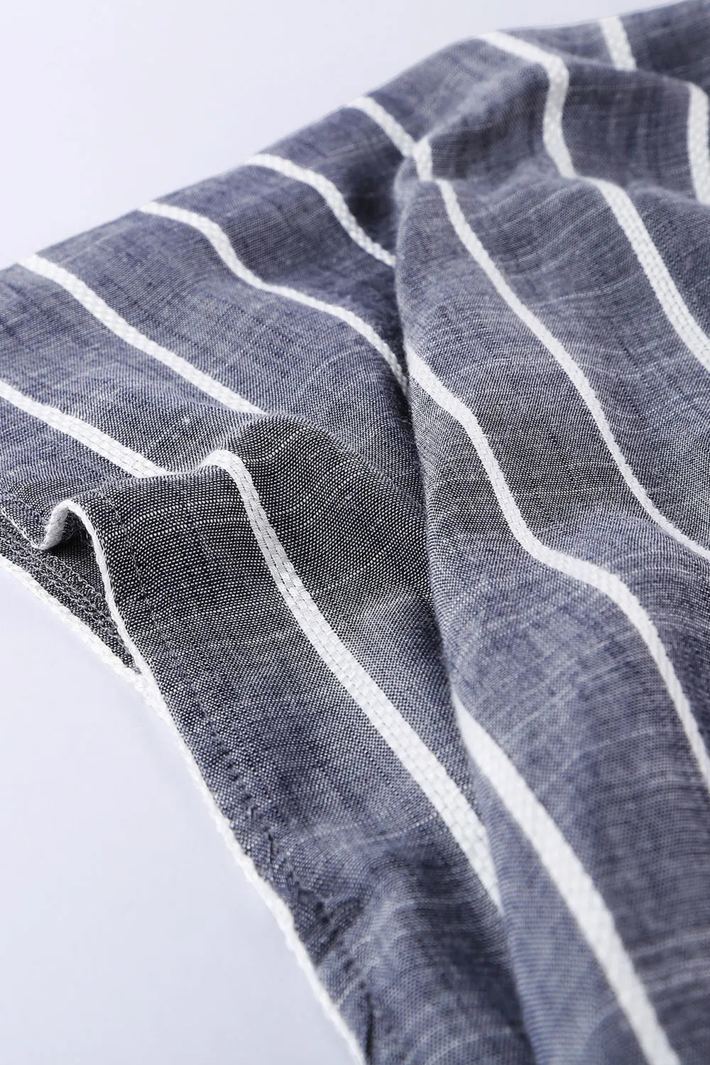 Striped Open Front Longline Cover Up - E-Esther Clothing Store