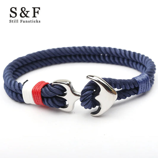Stainless Steel Anchor Bracelet Rope Bracelets For Women Erkek Bileklik Pulseira Masculina Feminina Men Jewelry Mens jewellery - E-Esther Clothing Store