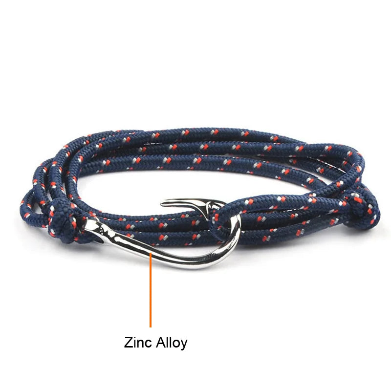 Stainless Steel Anchor Bracelet Rope Bracelets For Women Erkek Bileklik Pulseira Masculina Feminina Men Jewelry Mens jewellery - E-Esther Clothing Store