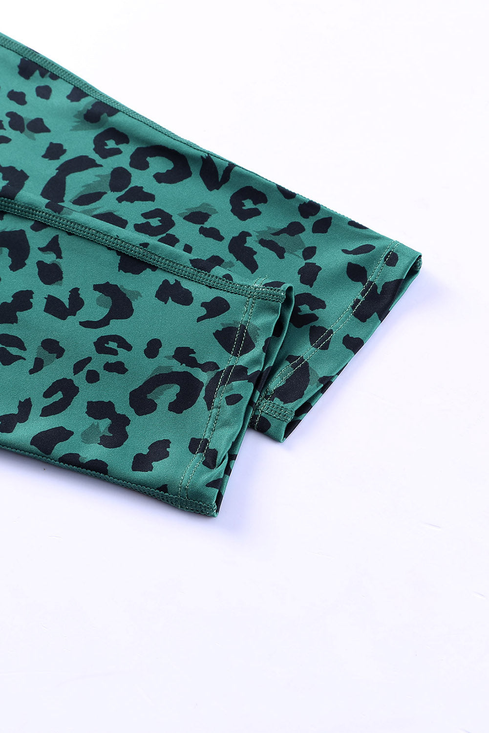 Green Classic Leopard Print Active Leggings - E-Esther Clothing Store